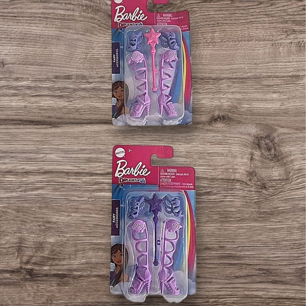 Barbie Dreamtopia Fairy Accessories For Barbie‎ Fashion Doll, Magic Wand Shoes